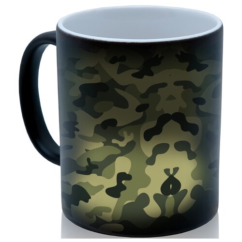 фото Кружка хамелеон камуфляж, крутой сувенир drabs