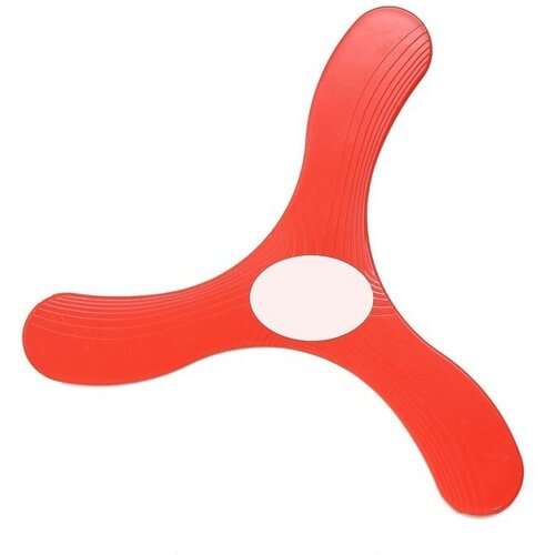 Бумеранг трехлопастной 23 х 23 см пластик красный 9550253 249₽
