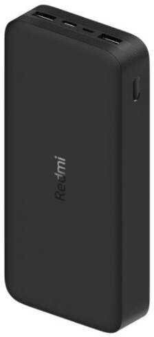 Мобильный аккумулятор Xiaomi Redmi Power Bank PB200LZM 20000mAh 2.4A QC 2xUSB черный (VXN4304GL)