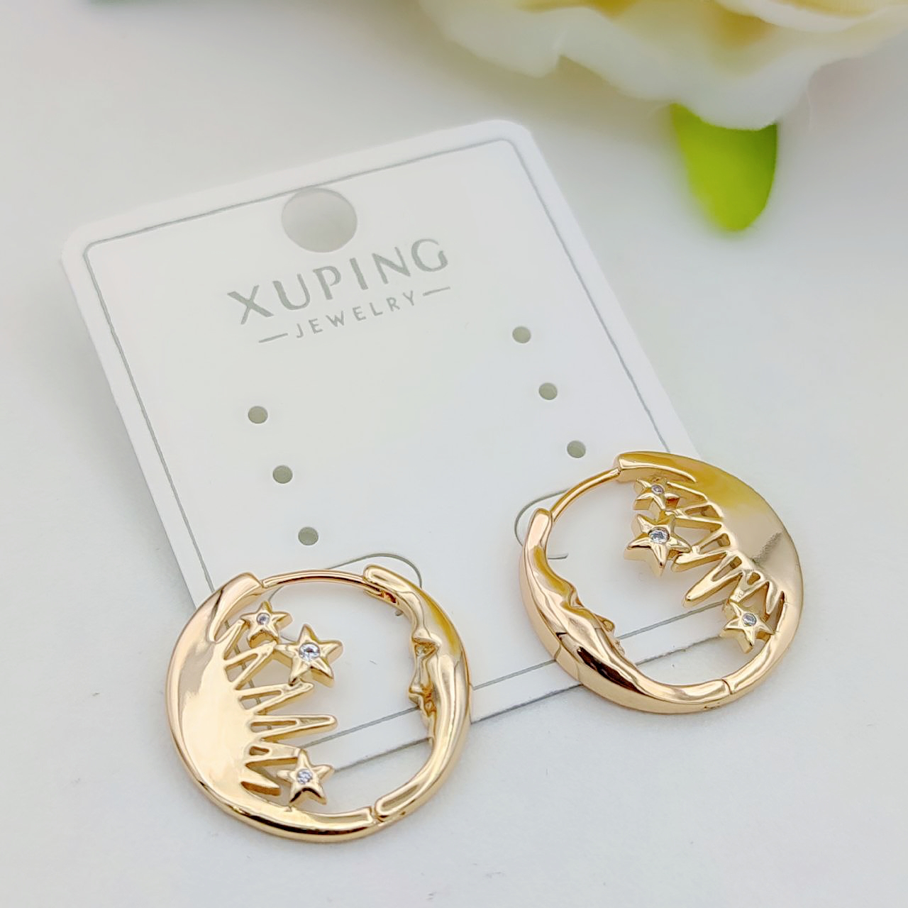 Серьги XUPING JEWELRY, фианит