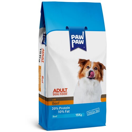 Pawpaw Adult Dog Food with Beef 15 кг сухой корм для собак с говядиной