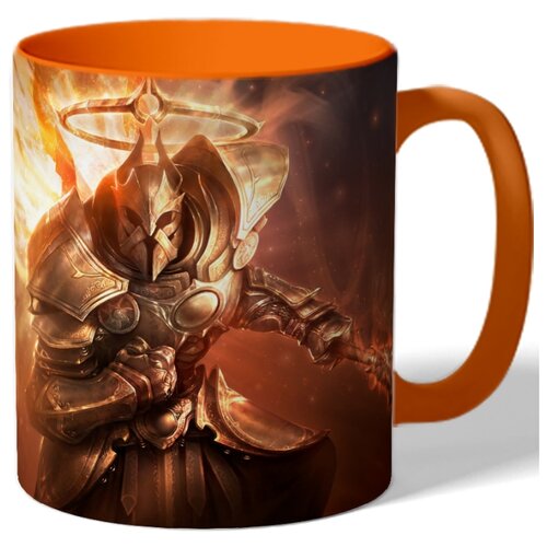 фото Кружка с цветной поверхностью на тему компьютерная игра diablo drabs