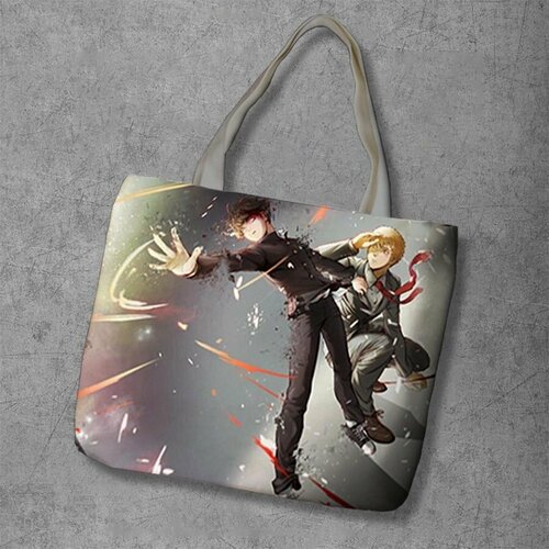 фото Сумка шоппер anime dakimakura, фактура рельефная, мультиколор