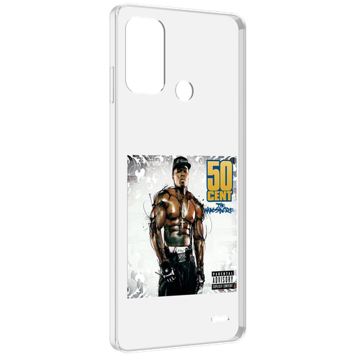 Чехол MyPads 50 Cent - The Massacre для ZTE Blade A52 задняя-панель-накладка-бампер