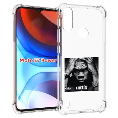 чехол mypads 50 cent still on top для motorola moto e7 power задняя панель накладка бампер Чехол MyPads 50 Cent - Curtis для Motorola Moto E7 Power задняя-панель-накладка-бампер