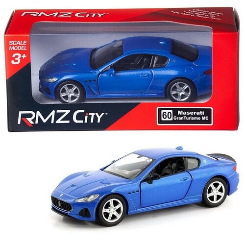 Машинка металлическая Uni-Fortune RMZ City Maserati GranTurismo MC 2018, синий, 1 шт