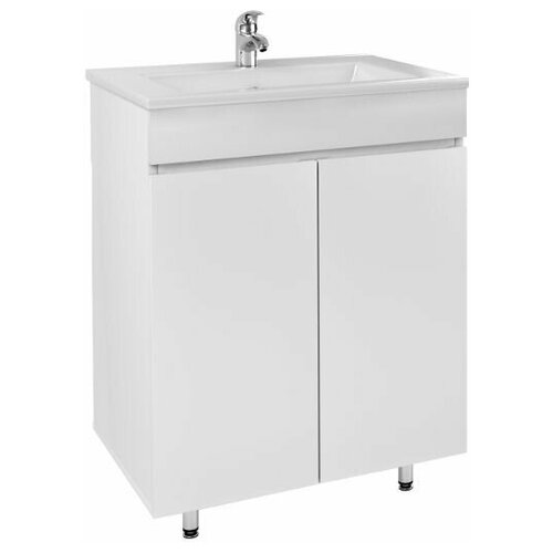 Тумба напольная Next 60 под раковину Next 60 белая 2 двери без раковины 8628₽