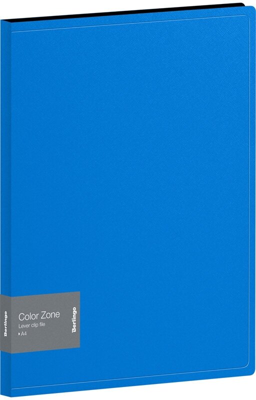 Папка с зажимом Color Zone, синяя Berlingo - фото №1