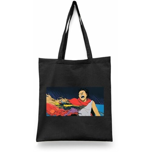 фото Сумка-шоппер унисекс каждому своё "акира/akira/аниме" черная