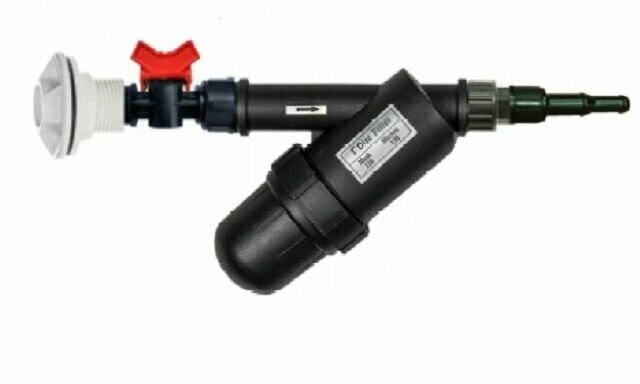 фото Набор для врезки в бочку 1 3/4 с фильтром Комплект для полива. Фильтр, штуцер, кран и переходник на ленту