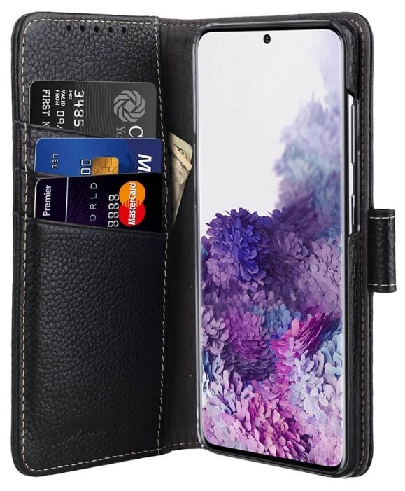 Кожаный чехол книжка Melkco для Samsung Galaxy S20 - Wallet Book Type, черный