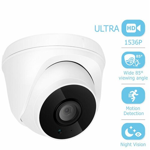 Купольная камера IP POE Xmeye-300IPW со встроенным микрофоном 3MP IP камера для помещенияофисасклада с микрофоном с функцией POE12V 1536P 372000₽