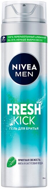 Гель для бритья Nivea Men Fresh Kick 200 мл