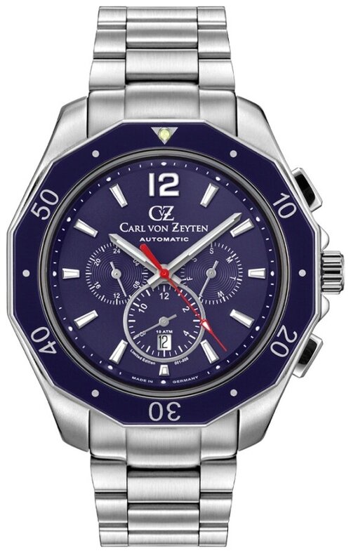 Наручные часы Carl von Zeyten, серебряный