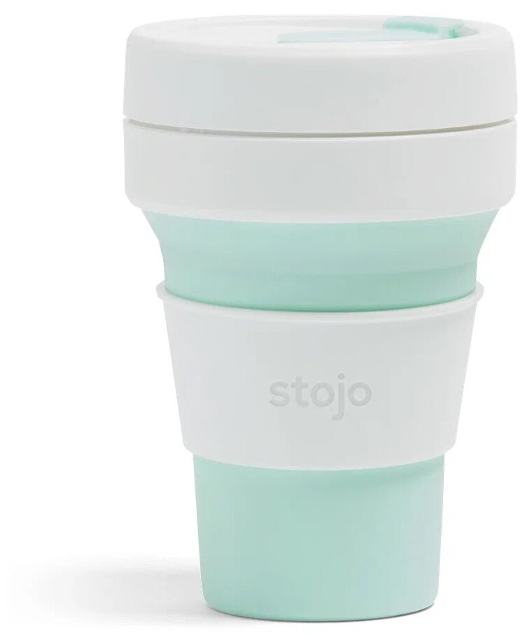 Складной стакан Stojo Pocket Cup Mint, 355 мл