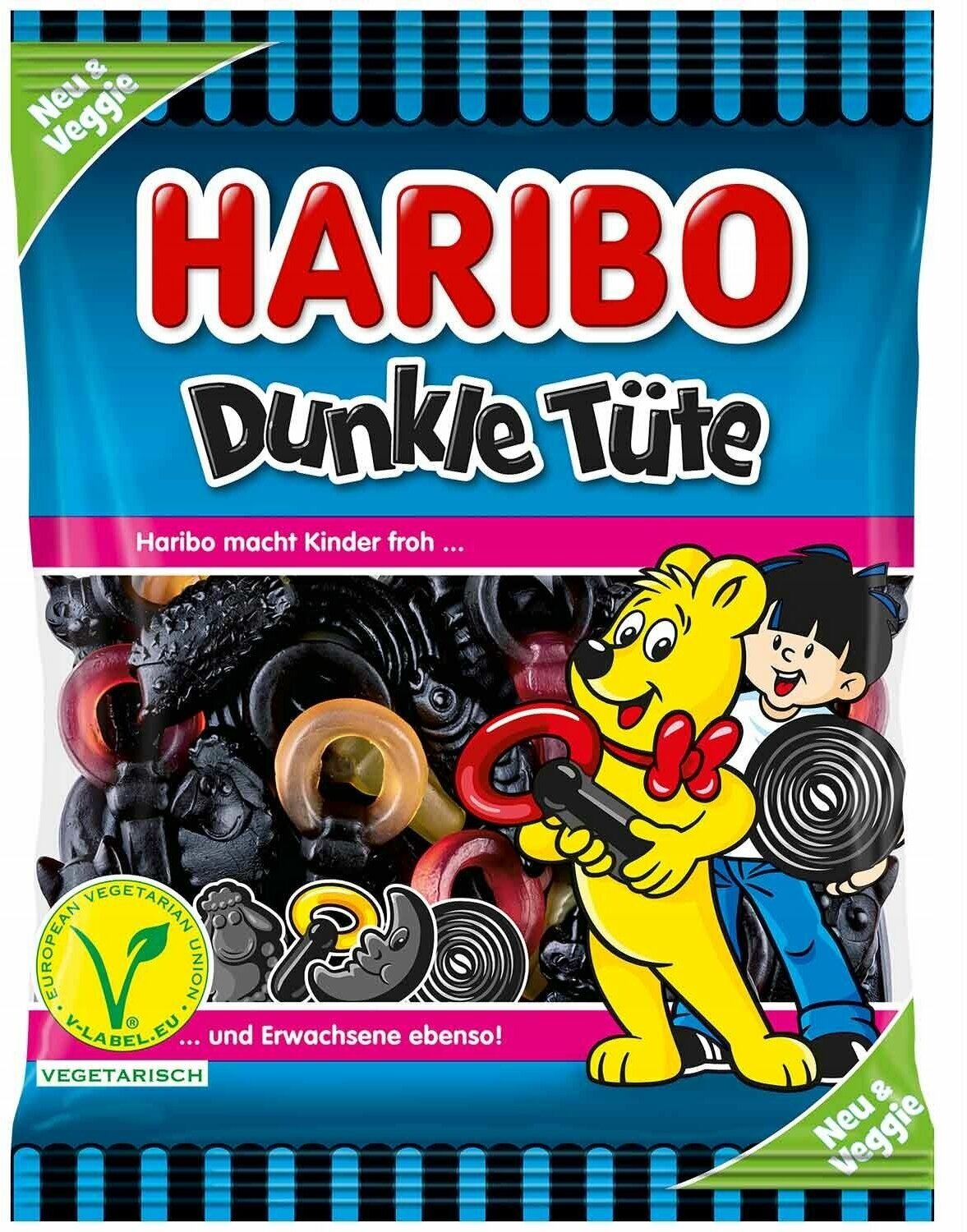 Мармелад жевательный Харибо Данкл Тют 175 грамм Haribo Dunkle Tute 175 g