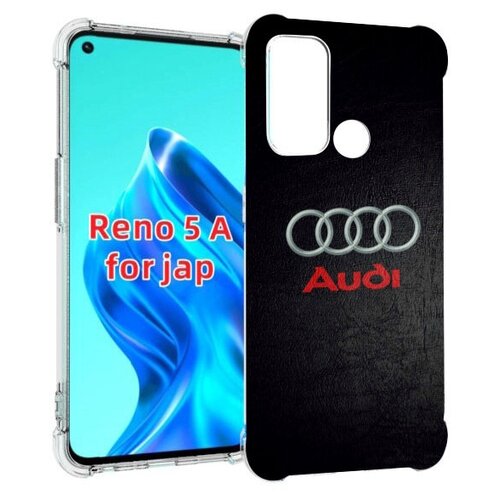 Чехол MyPads audi ауди 6 мужской для Oppo Reno 5A задняя-панель-накладка-бампер