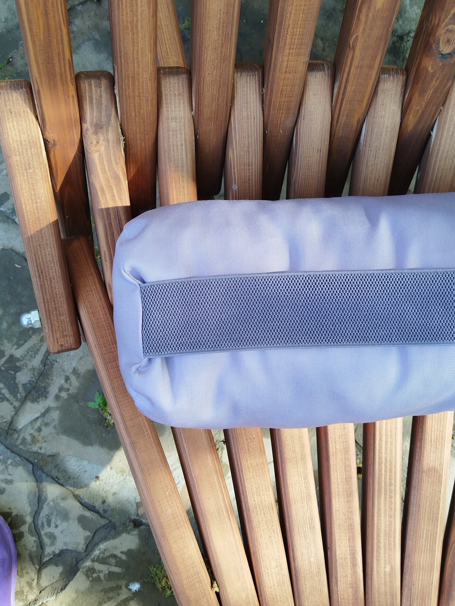Подушка для шезлонга, серый - фотография № 2