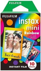 Картридж для моментальной фотографии Fujifilm Instax Mini Rainbow, 10 шт., разноцветный