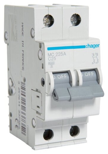 Автоматический выключатель Hager MC225A