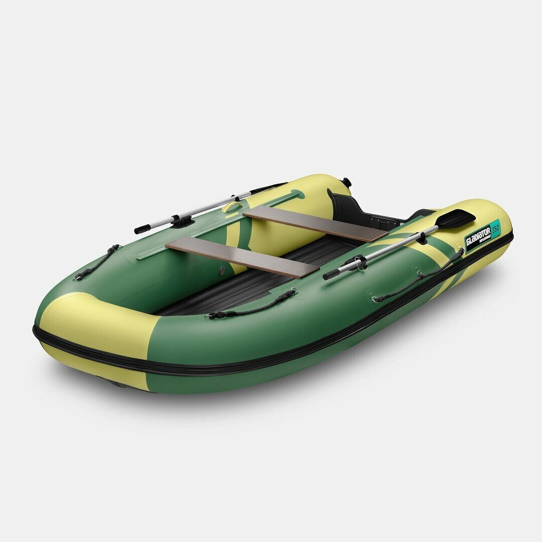Надувная лодка GLADIATOR E350S зелено-оливковый