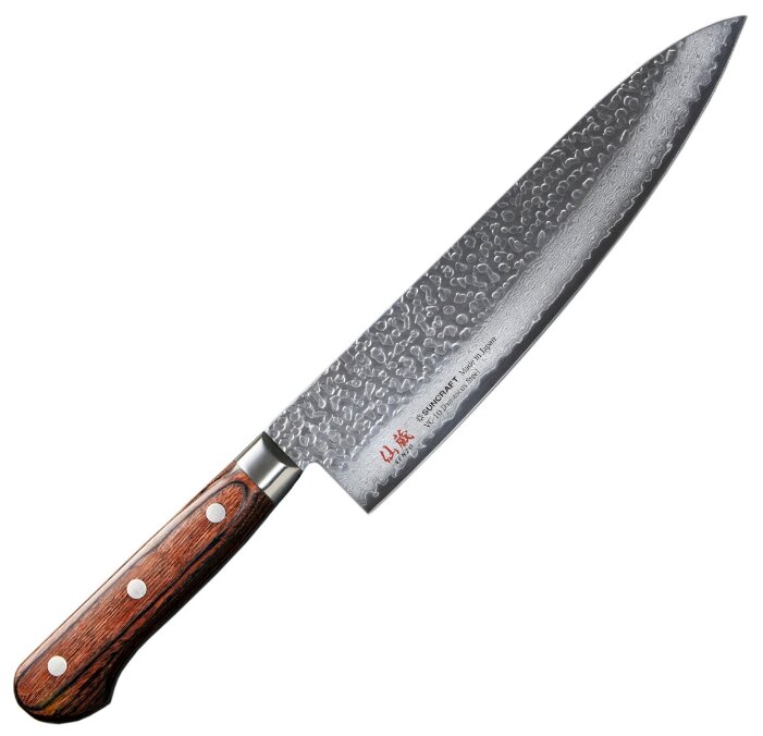 Нож SunCraft SENZO UNIVERSAL FT-03/E (210мм) VG-10 Damascus steel