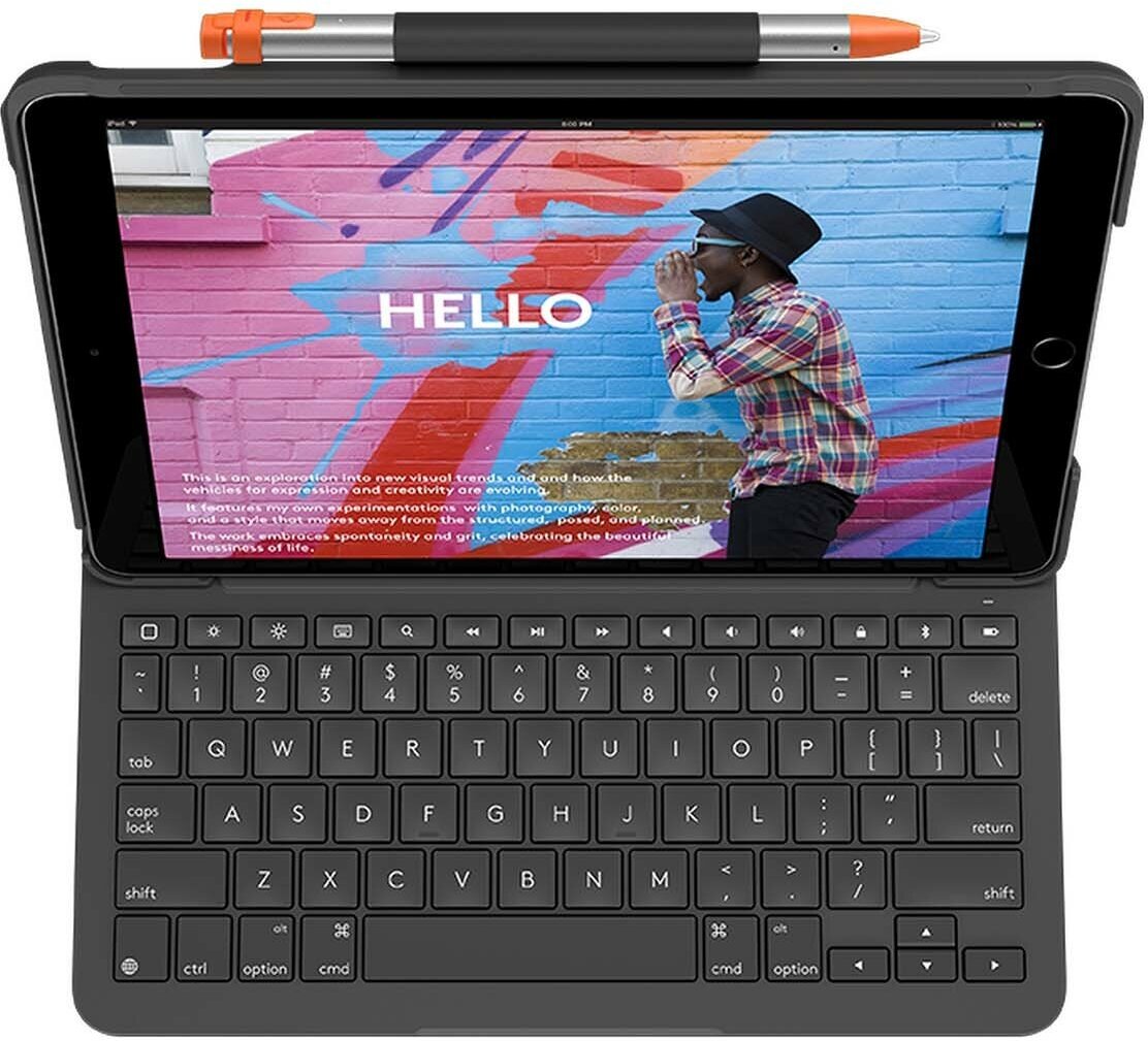 Чехол-клавиатура для iPad (7 поколения) Logitech Slim Folio для iPad 7th Gen (920-009652)