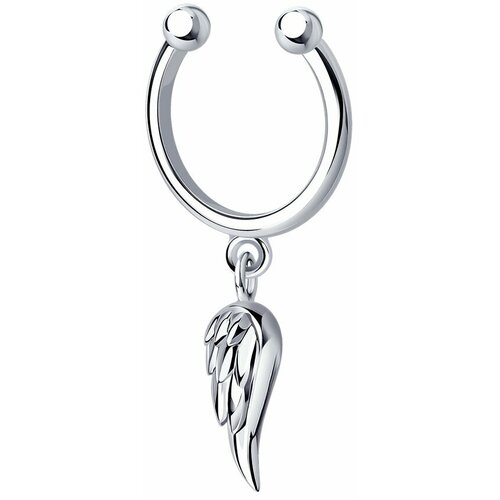 Серьга Серьга из серебра 94170171, серебро, 925 проба, родирование, серебряный vechno серьга из серебра blade earring