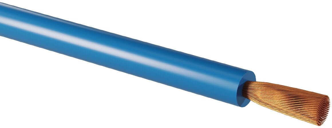 Провод ПуГВнг(А)-LS 1х4,0 ГОСТ (100м), синий TDM - фотография № 2