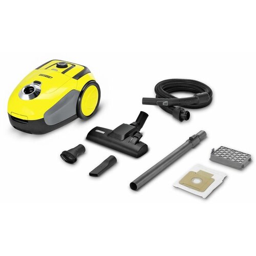 Пылесос KARCHER VC 2 EU, 700Вт, желтый/черный [1.198-105.0]