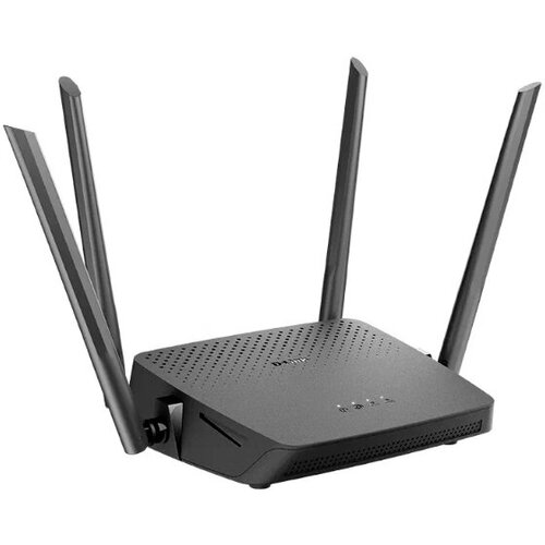 Wi-Fi роутер D-Link AC1200 Wave 2 DIR-825/RU/R5A с поддержкой MU-MIMO black