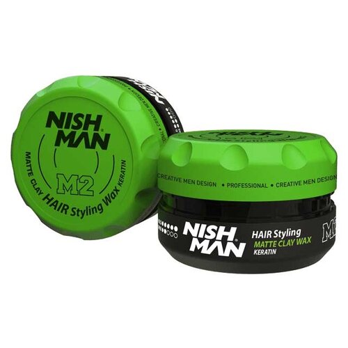 NISHMAN Глина Matte Clay Hair Styling Wax M2, 100 мл