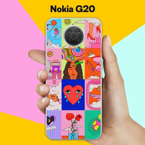 Силиконовый чехол на Nokia G20 Узор 5 / для Нокия Джи20 силиконовый чехол на nokia g20 узор 6 для нокия джи20