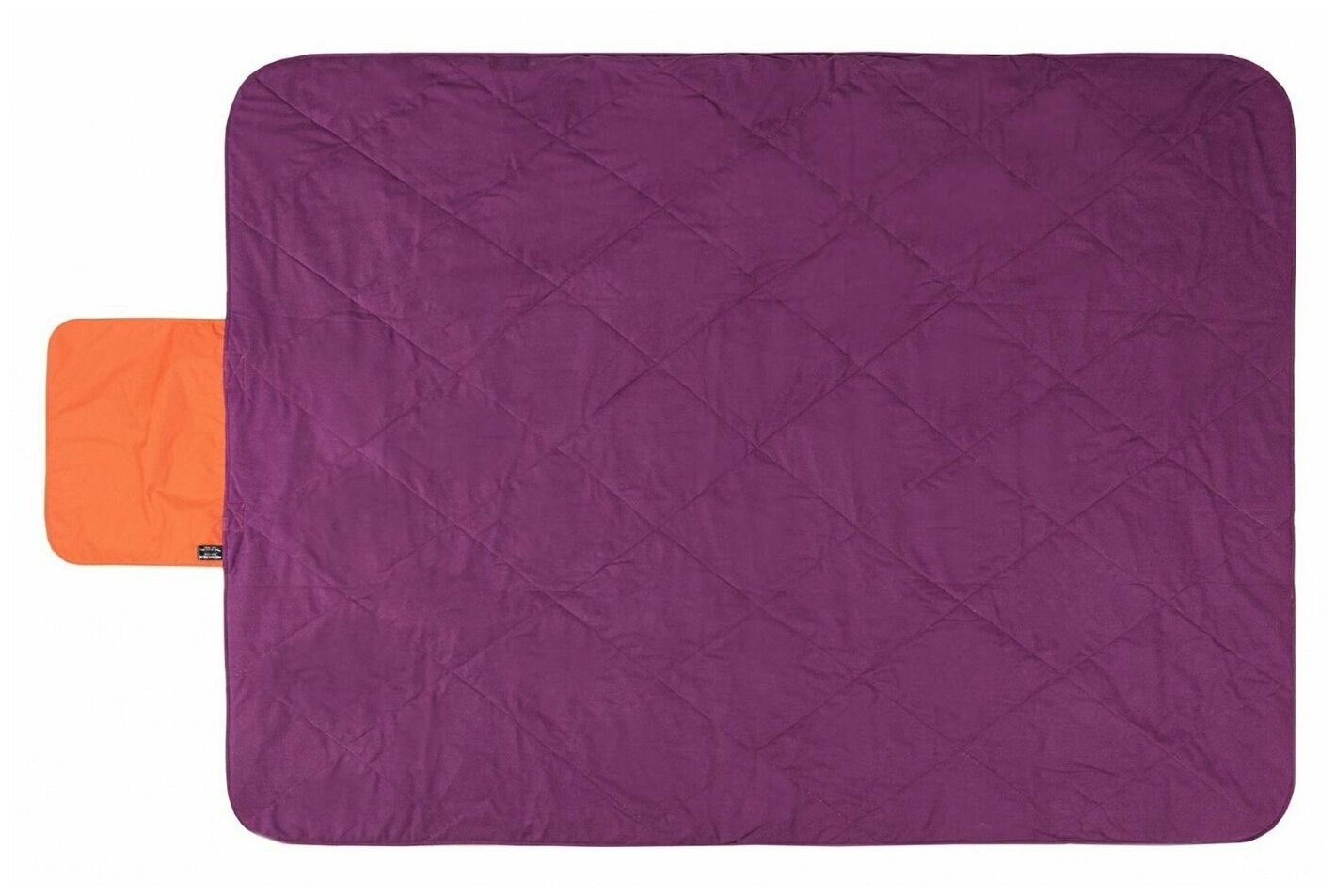 Плед-покрывало Nova Tex Одеяло утепленное таслан, оранжевый/фиолетовый - фотография № 2