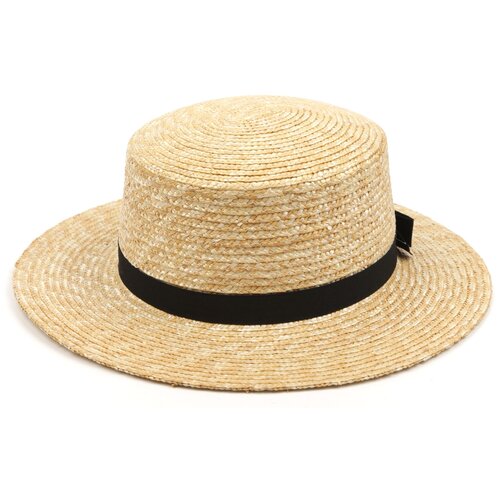 фото Шляпа fabretti, размер 57, бежевый