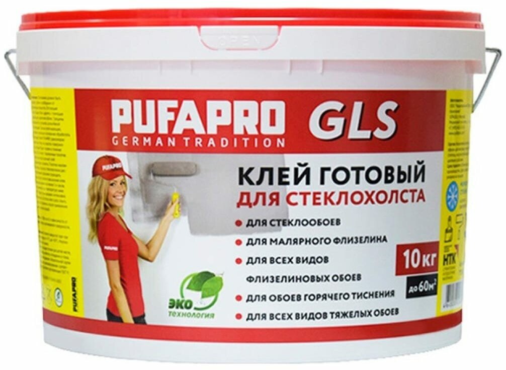 Готовый клей для стеклообоев PUFAPRO GLS 10 кг