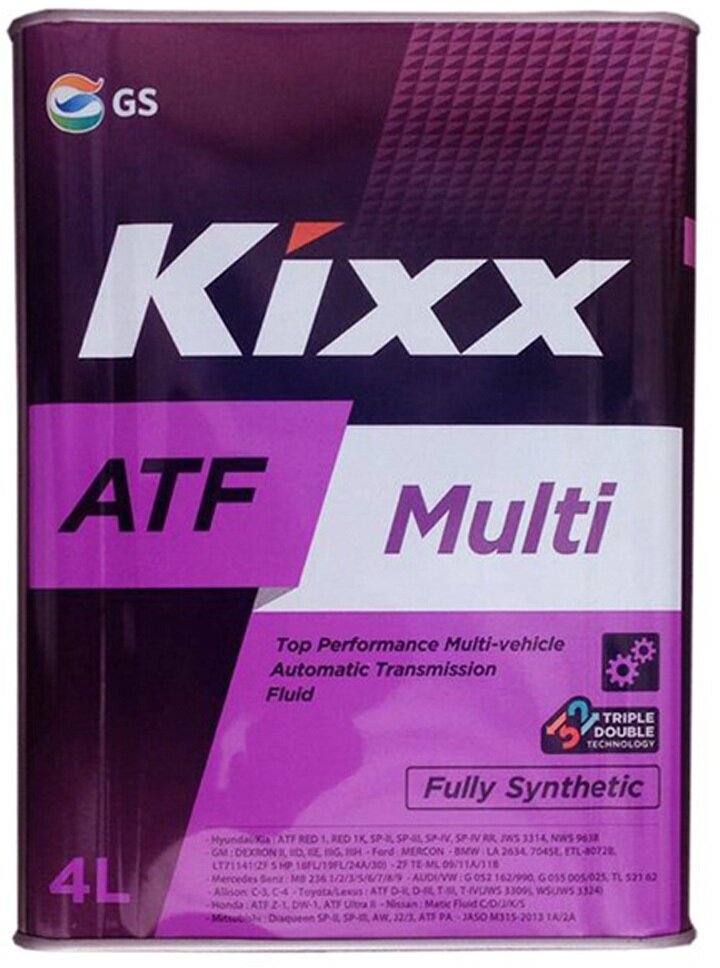 Масло трансмиссионное kixx atf multi plus синтетическое 4 л l251844te1