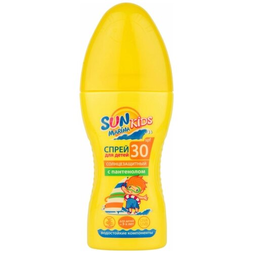 Sun marinа kids спрей солнцезащитный spf30 для детей 150 мл/3 шт