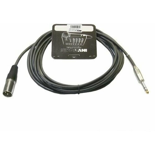 Invotone ACM1010S/BK Кабель микрофонный 10 метров invotone кабель invotone acm1010s bk jack 6 3 вилка xlr 3 pin розетка