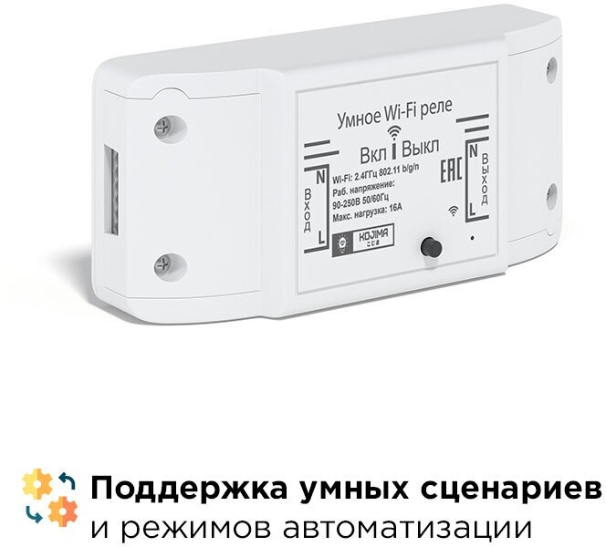 Умное реле с Wi-Fi, мониторинг потребления, Яндекс Алисой, Марусей, Google Home, Wireless Relay 16A