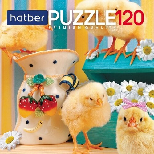 пазлы hatber 500 деталей французский сад Пазлы Hatber 120 деталей, Premium, Цыплята ( 120ПЗ5_15383)