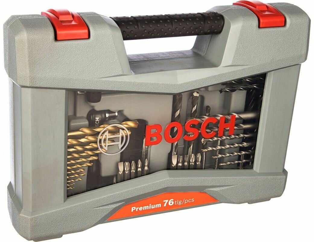 Набор оснастки (сверла, биты, зенкеры) Bosch Premium Set (76 предметов в кейсе) (2608P00234) - фотография № 2