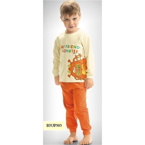домашняя одежда pelican комплект для мальчиков nfatb4273u nfatb5273u Пижама Pelican, размер 4 года, оранжевый