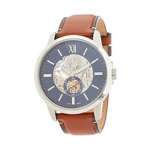 Наручные часы FOSSIL Townsman, синий, серебряный наручные часы fossil townsman fs5350