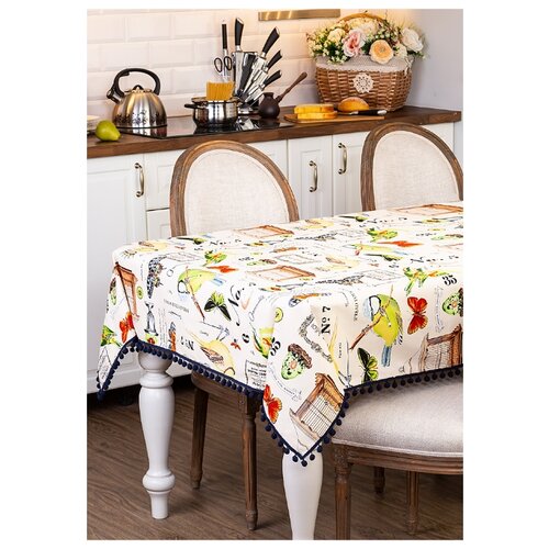 фото Скатерть баттерфляй 144х147 см santalino 850-822-2