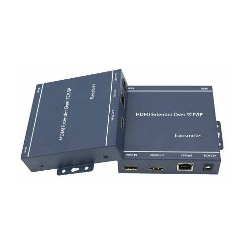 Удлинитель видеосигнала KVM HDMI TCP/IP+USB на 200 метров