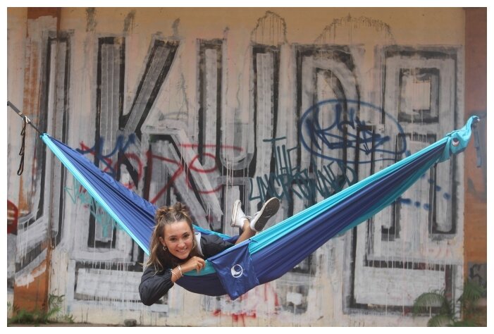 Гамак средний Ticket to the Moon Original Hammock Royal Blue/Turquoise (Гамаки) - фотография № 6