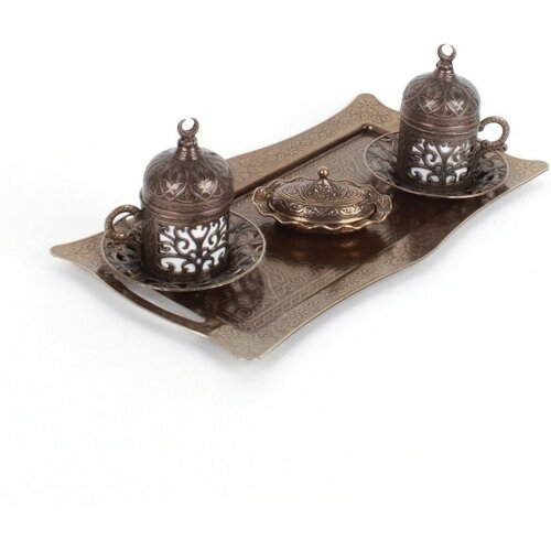 Сервиз кофейный на 2 персоны бронза 4760₽