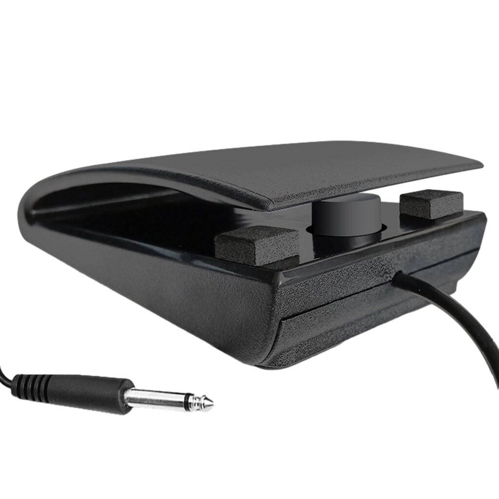 Многофункциональная педаль сустейна для MIDI-клавиатур Прочная Ножная педаль для различных инструментов с разъемом 3,5 мм/6,5 мм
