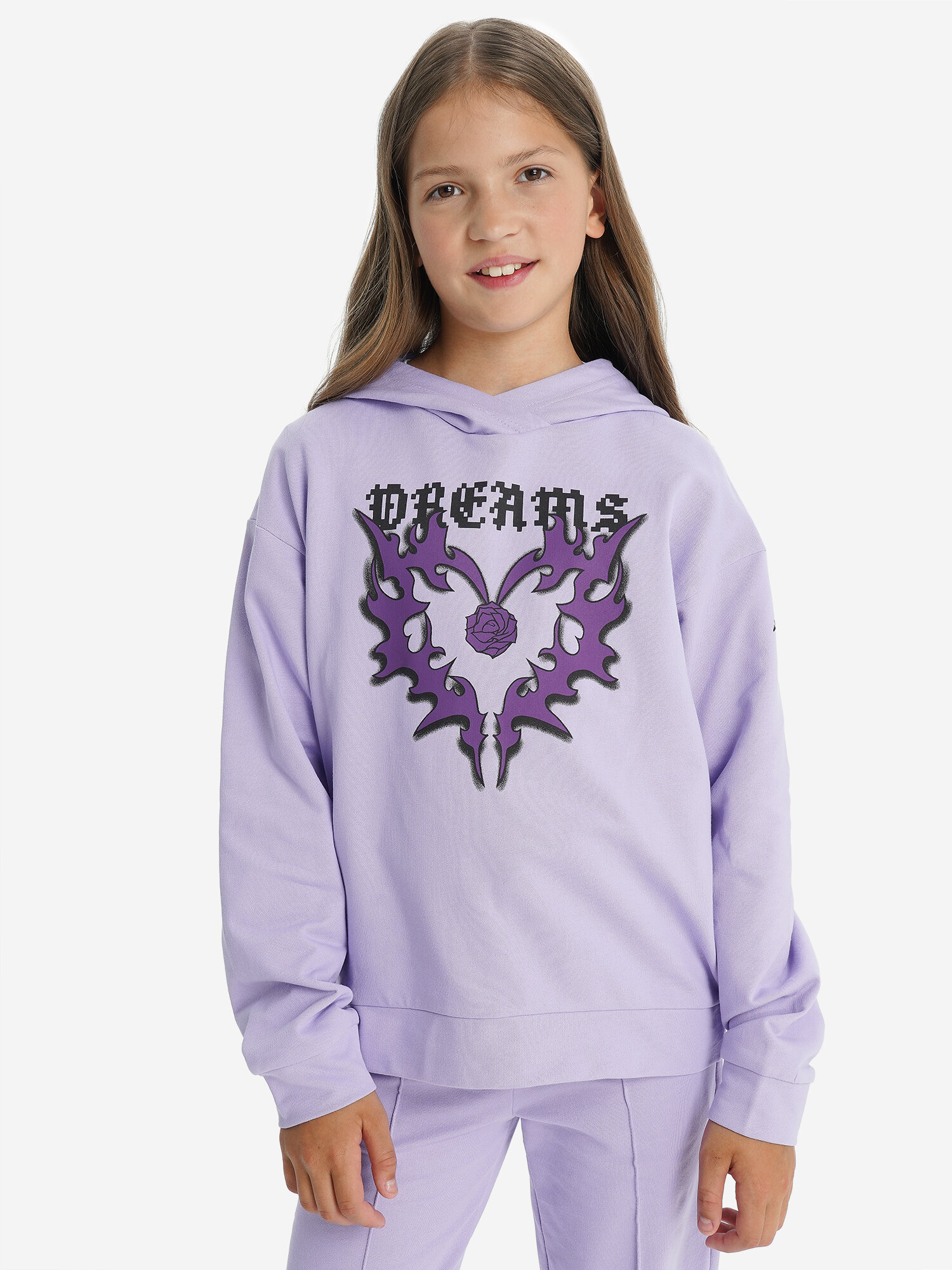 Худи Demix, размер 158-164, лавандовый — фото 1